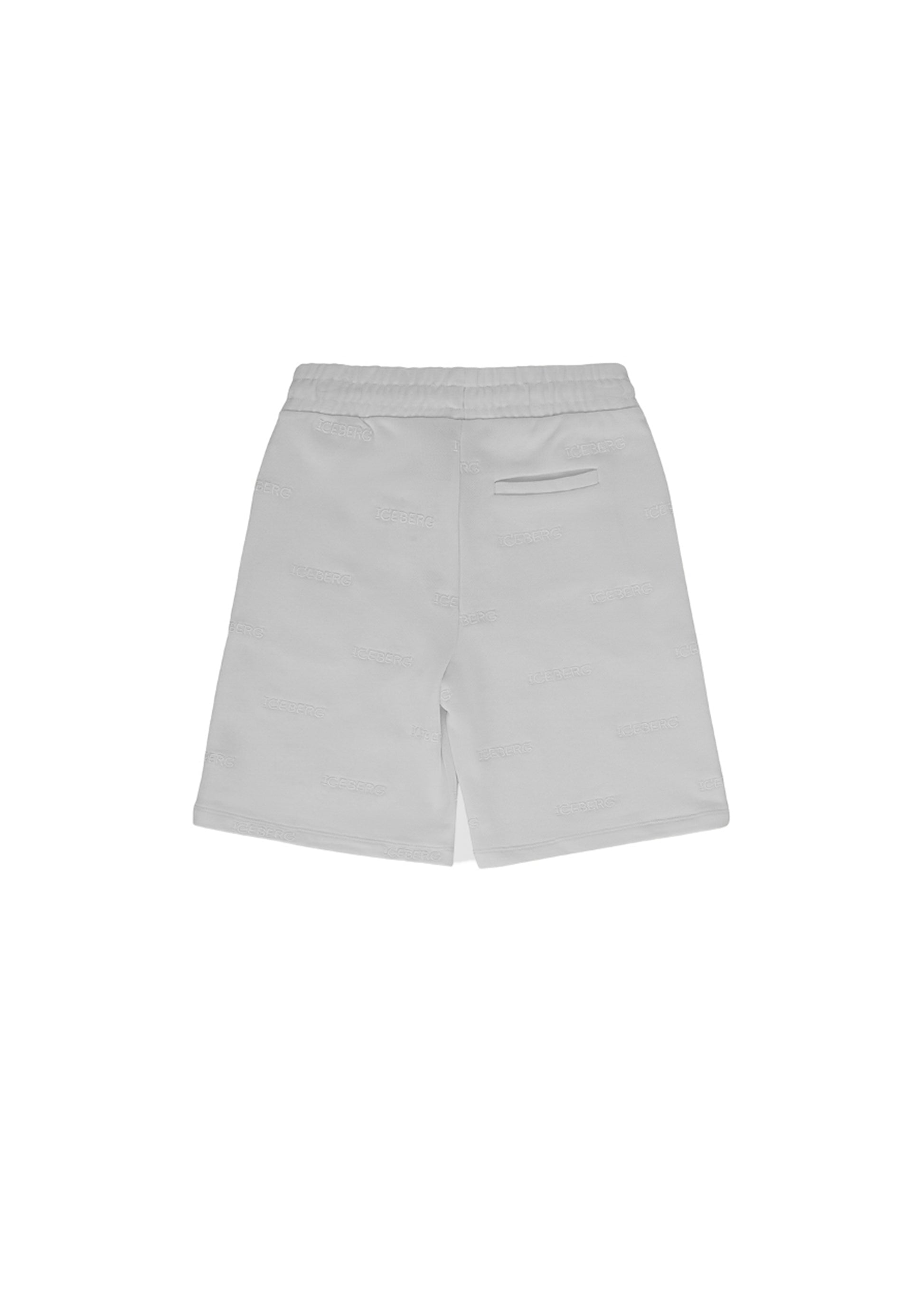 Iceberg Kids Bermuda Grigio con Logo per Neonati