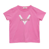 Vicolo Fuchsia T-Shirt with Logo for Girls