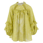 Pinko Kids Abito Verde con Stampa Bandana per Bambine