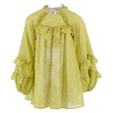 Pinko Kids Abito Verde con Stampa Bandana per Bambine