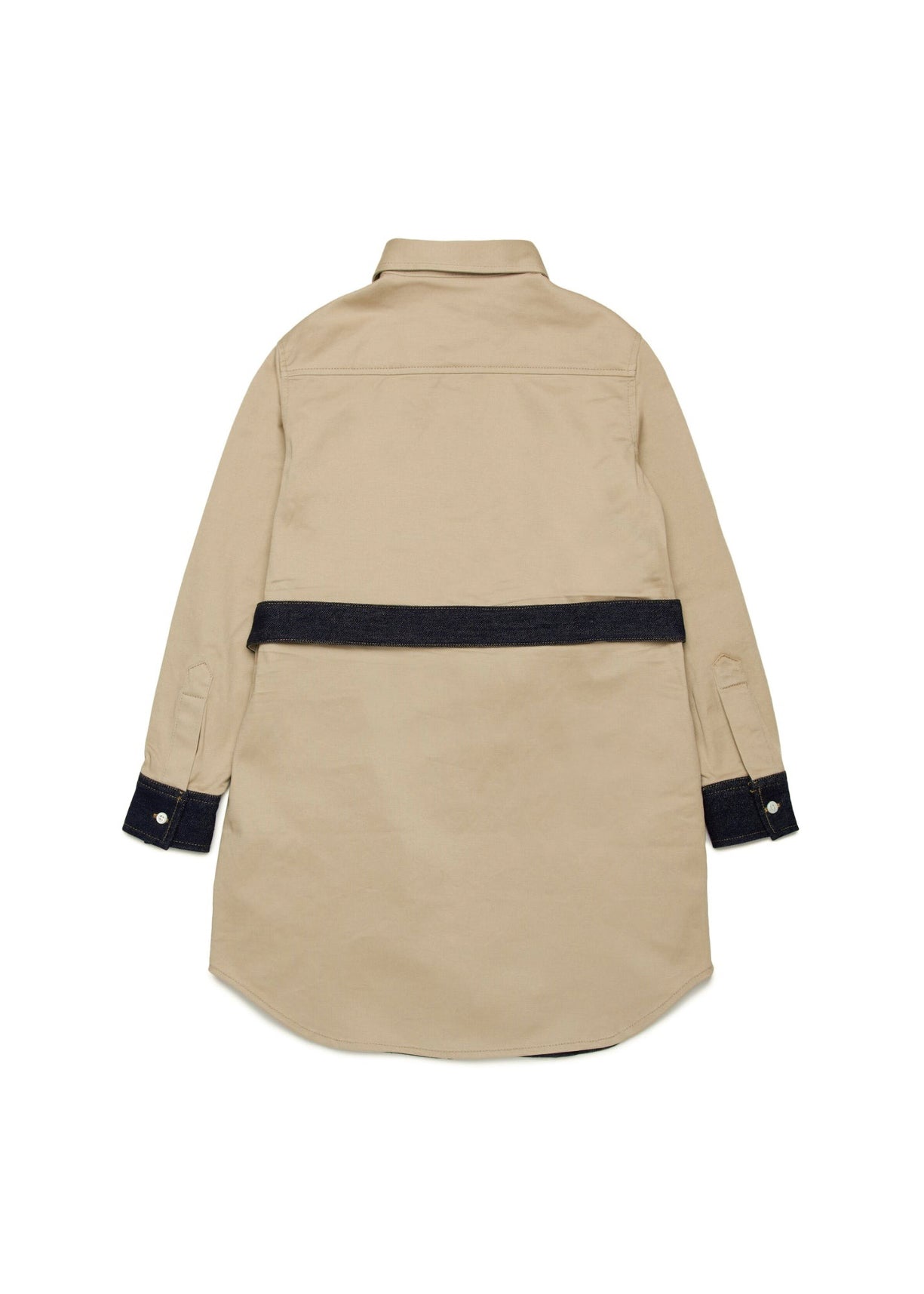 Dsquared2 Kids Abito in Gabardina Beige per Bambine (retro)