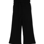 MSGM Kids Pantaloni Neri con Logo per Bambini (retro)