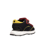 Dsquared2 Kids Sandalo Nero/Rosso/Giallo con Chiusura a Strappo per Bambini