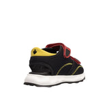 Dsquared2 Kids Sandalo Nero/Rosso/Giallo con Chiusura a Strappo per Bambini