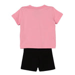 Barrow Kids Completo Rosa e Nero con Stampa Multicolor per Neonate