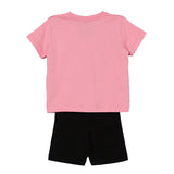 Barrow Kids Completo Rosa e Nero con Stampa Multicolor per Neonate