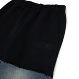 Maison Margiela Kids Pantalone Nero e Denim con Logo per Bambini