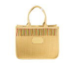 4Giveness Borsa a Mano in Paglia per Bambine
