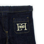 Elisabetta Franchi La Mia Bambina Jeans Denim Scuro per Neonate (dettaglio)
