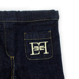 Elisabetta Franchi La Mia Bambina Jeans Denim Scuro per Neonate (dettaglio)