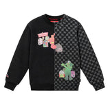 Sprayground Kids Felpa Girocollo Nero e Grigio Unisex