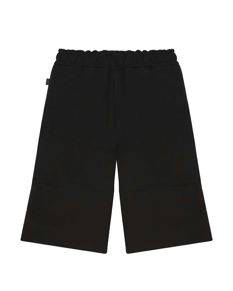 Gcds Kids Bermuda Nero con Stampa per Bambini