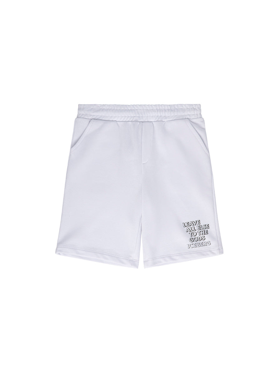 Iceberg Kids Bermuda Bianco con Stampa per Bambini