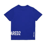 Dsquared2 Kids T-shirt Bluette con Applicazione Leaf Strass per Bambine (retro)