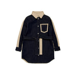 Dsquared2 Kids Abito in Gabardina Beige per Neonate