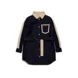 Dsquared2 Kids Abito in Gabardina Beige per Neonate