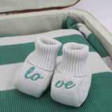 Marlù Gravel/Mint Green Baby Shoes