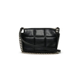 Dsquared2 Kids Borsa Nera con Tracolla e Placca Logo per Bambine (retro)