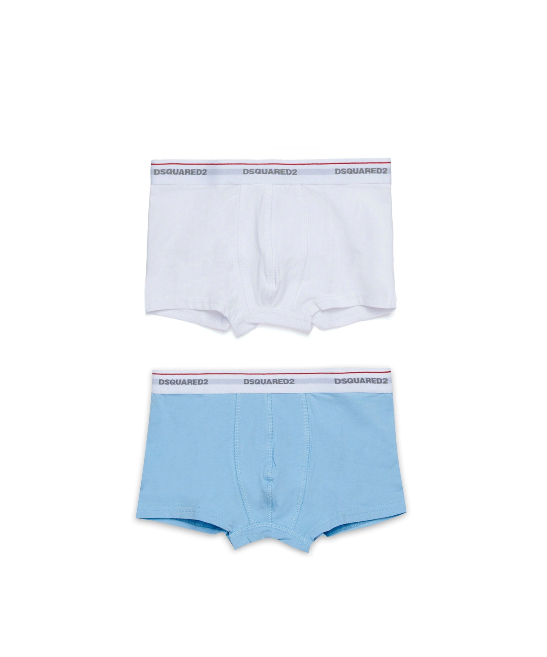 Dsquared2 Kids Boxer Bianco e Azzurro per Bambini