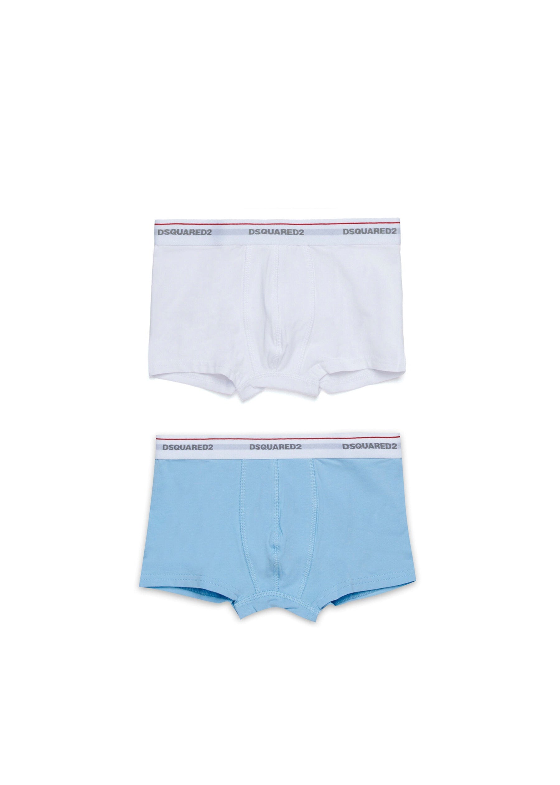 Dsquared2 Kids Boxer Bianco e Azzurro per Bambini