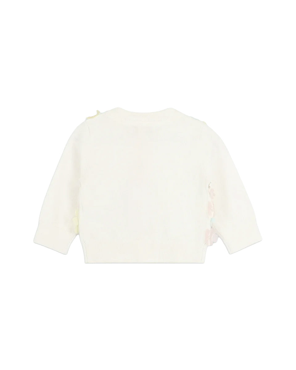 Angel's Face Kids Chris Cardigan Panna con Applicazioni Multicolor per Neonate