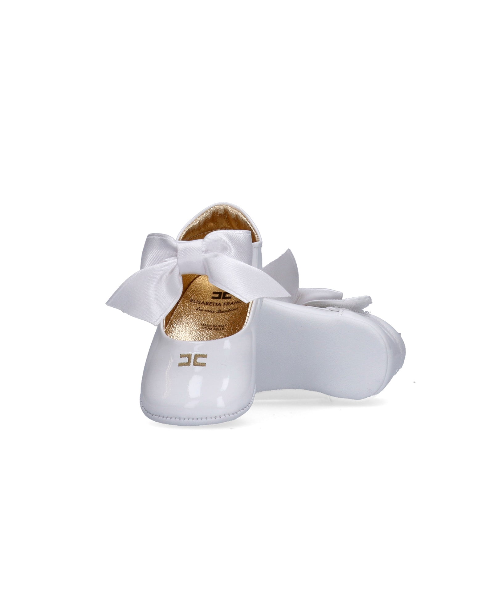 Elisabetta Franchi La Mia Bambina Ballerina Avorio con Fiocco per Neonate