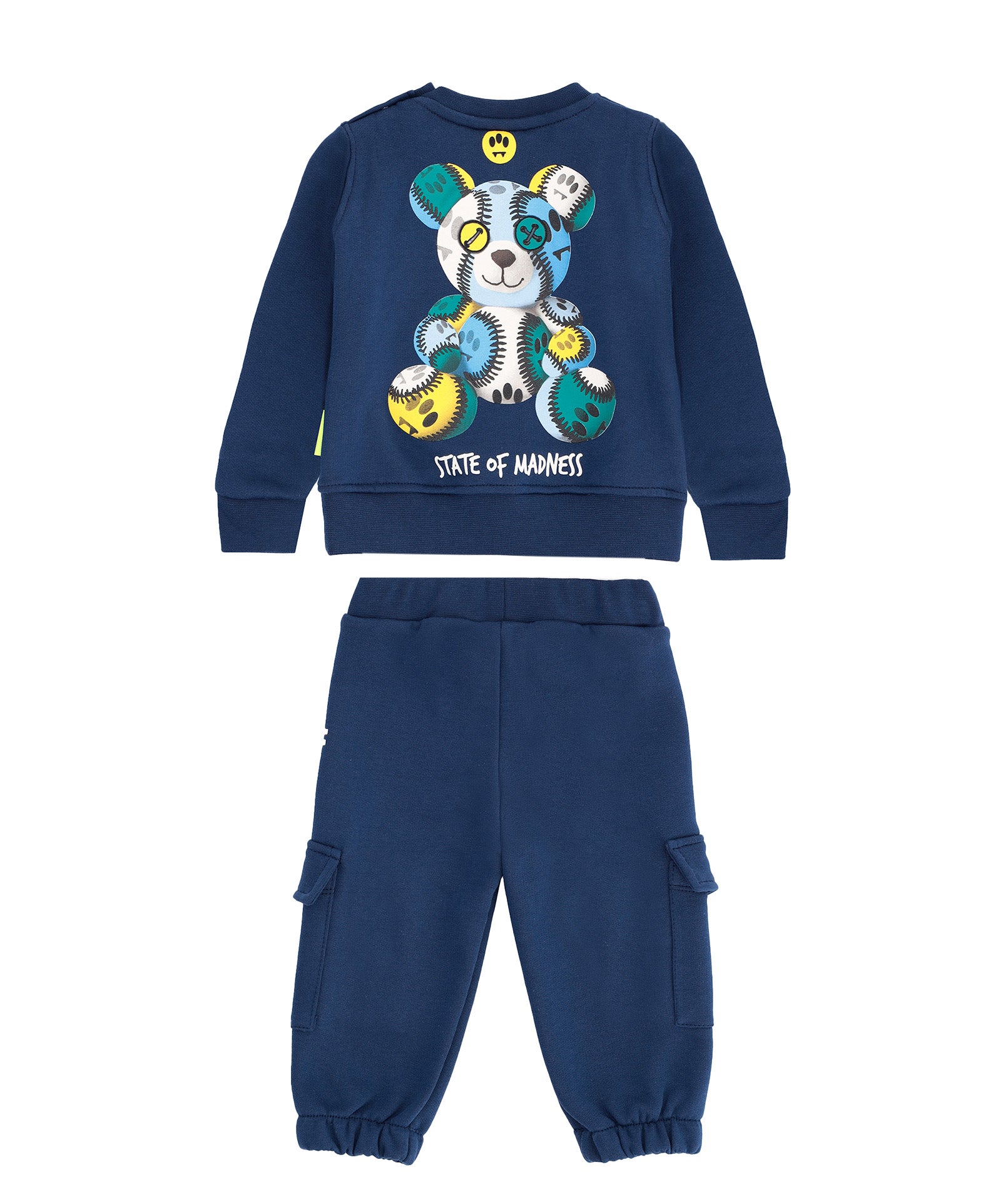 Barrow Kids Completo Tuta Blu "State Of Barrow" per Neonati