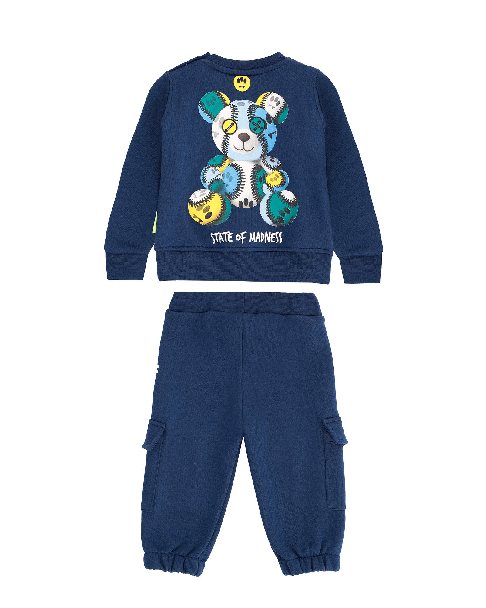 Barrow Kids Completo Tuta Blu "State Of Barrow" per Neonati