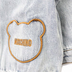 Moschino Kids Giubbino in Denim con Ricamo per Neonate