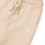 Diesel Kids Pantaloni in Felpa Beige con Logo Oval D per Bambini (dettaglio)