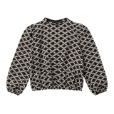 Elisabetta Franchi La mia Bambina Blusa Nero e Milk All-Over per Neonate