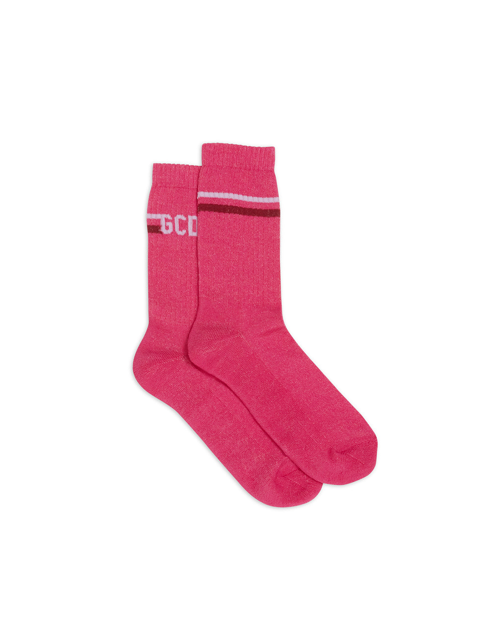 Gcds Kids Calzini Fuxia con Logo per Bambine