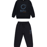 Suns Kids Completo in Felpa con Stampa City Blu per Bambini