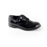 Alessandro Martinez Scarpa Vernice Nero Lucido con Laccio per Bambini