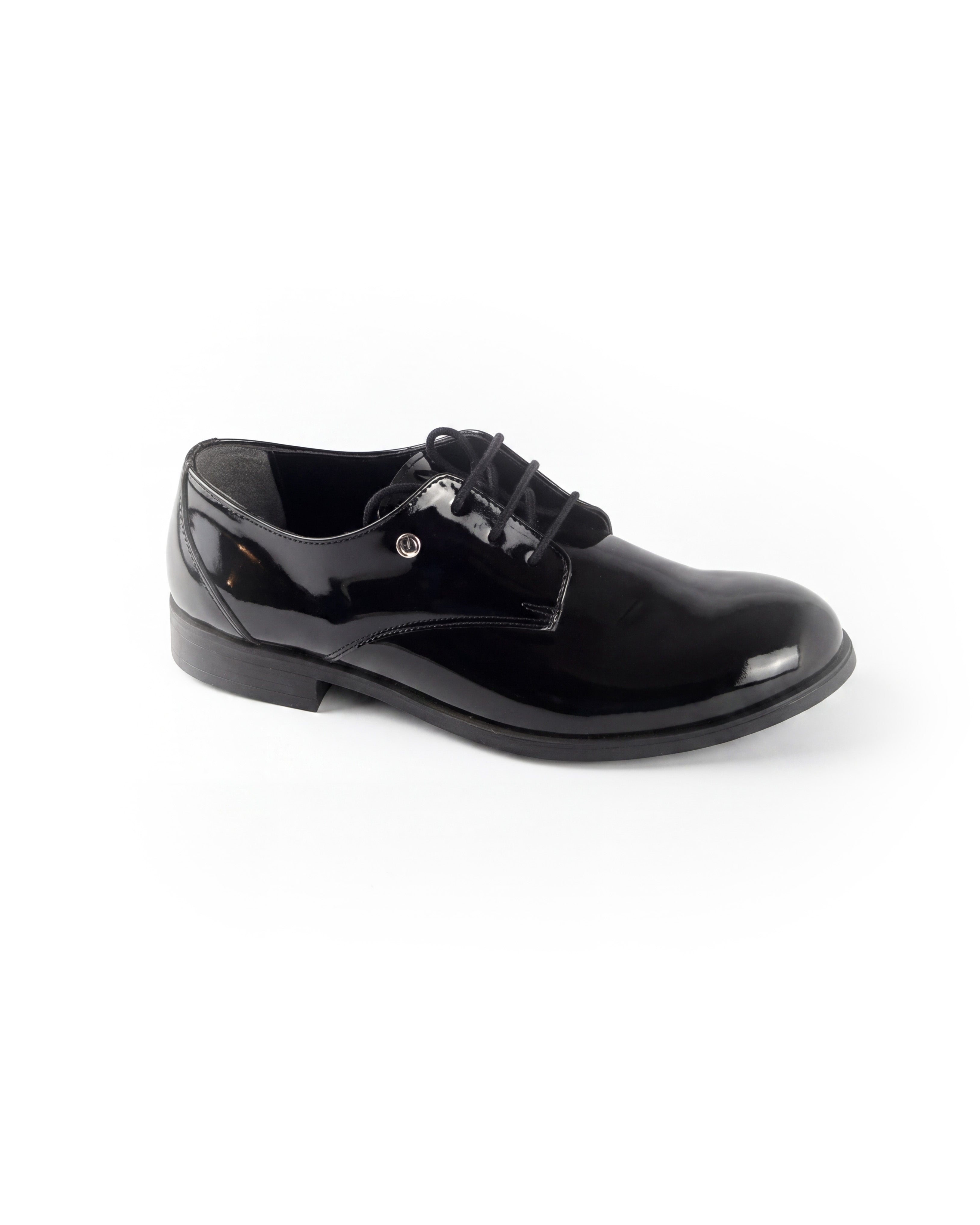 Alessandro Martinez Scarpa Vernice Nero Lucido con Laccio per Bambini