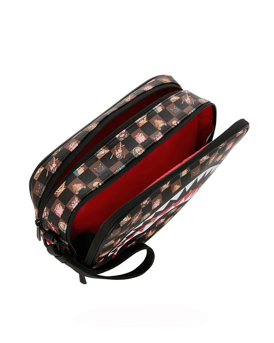 Sprayground Kids Borsello Marrone con Stampe per Bambini