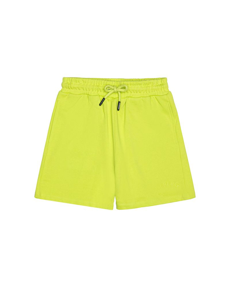 Iceberg Kids Bermuda Lime con Logo per Bambini