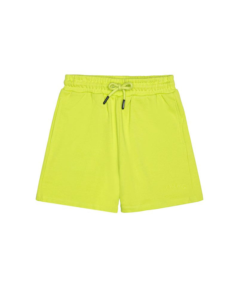 Iceberg Kids Bermuda Lime con Logo per Bambini