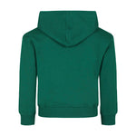 Moschino Kids Felpa Verde con Cappuccio con Logo Teddy Bear per Bambini (retro)