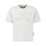 Barrow Kids T-Shirt Bianca con Applicazione Logo Strass per Bambine