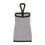 Twinset Kids Abito a Strisce Bianco e Nero per Bambine