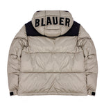 Blauer Kids Giubbino Beige con Cappuccio con Patch Logo BERNARDINO JUNIOR per Bambini