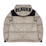 Blauer Kids Giubbino Beige con Cappuccio con Patch Logo BERNARDINO JUNIOR per Bambini