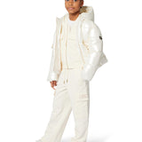 Michael Kors Kids Pantalone Crema per Bambine