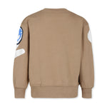 Barrow Kids Felpa Beige con Stampa Logo per Bambini (retro)