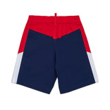 Dsquared2 Kids Bermuda Blu/Bianco/Rosso per Bambini