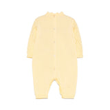 Elisabetta Franchi My Little Girl Lemon Jumpsuit Pointelle for Newborns