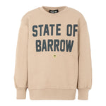 Barrow Kids Felpa State Of Barrow Girocollo Beige per Bambini