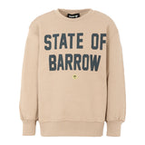 Barrow Kids Felpa State Of Barrow Girocollo Beige per Bambini