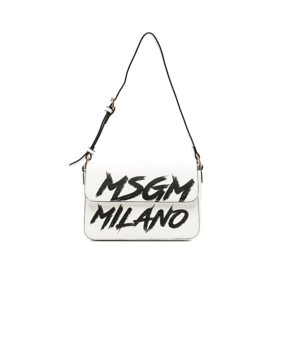 Msgm Kids Borsetta con Tracolla e Maxi Logo Frontale per Bambine